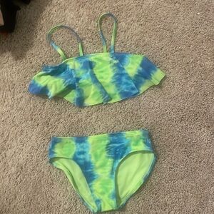 Girls ruffle bikini. Worn 2 times